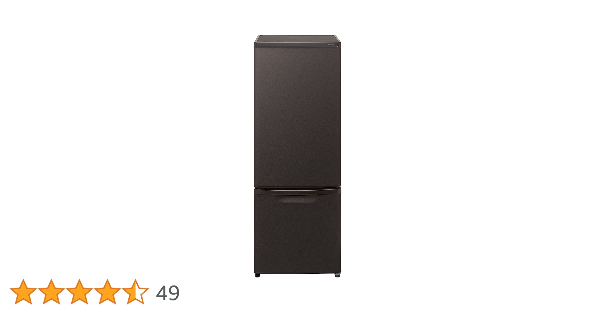 Amazon | パナソニック 冷蔵庫 幅48cm 168L 右開き NR-B17HW-T